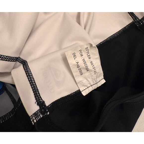 Quiksilver Men's Long Sleeve Rash Guard Blue/White Sz XXL UVTech - Picture 5 of 5